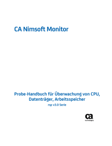 Probe-Handbuch für Überwachung von CPU, Datenträger