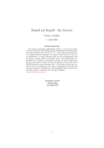 Haskell mit Hugs98