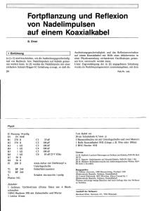 Nadelimpulse auf Koaxialkabel