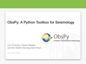 ObsPy: A Python Toolbox for Seismology