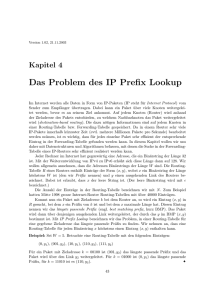 Das Problem des IP Prefix Lookup