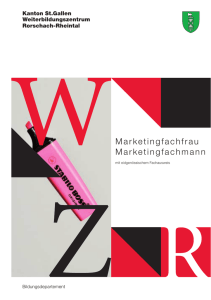 Broschüre Marketingfachfrau/-mann