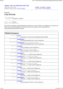 Class IOTools Method Summary