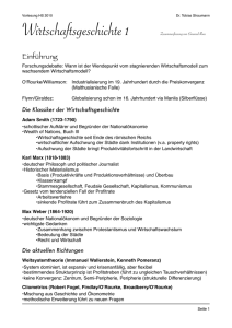 Wirtschaftsgeschichte 1