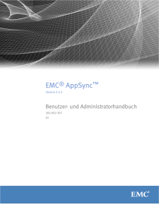 EMC® AppSync™ 2.2.2 Benutzer- und