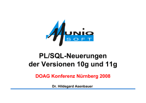 PL/SQL-Neuerungen der Versionen 10g und 11g