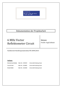 6 MHz Vector Reflektometer Circuit