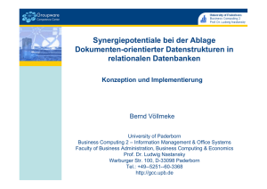 Relationale- vs. Dokumenten