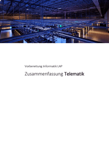 Zusammenfassung Telematik