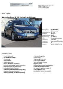 Mercedes-Benz B 180 Verkauft an Döhmen