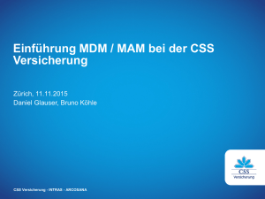 Case Study CSS Versicherung