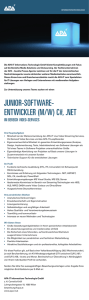 junior-software- entwickler (m/w) c#, .net