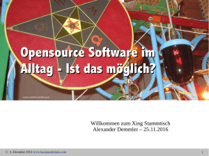 Opensource Software im Alltag