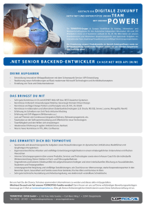 net senior backend-entwickler c#/asp.net web api
