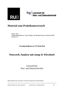 Material zum Praktikumsversuch Netzwerk