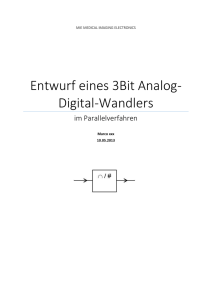 Entwurf eines 3Bit Analog-Digital