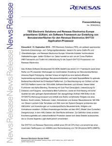 TES Electronic Solutions und Renesas Electronics Europe