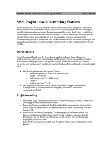 SWE Projekt - Social Networking Platform