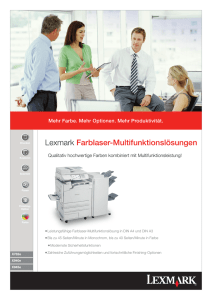 Lexmark Farblaser-Multifunktionslösungen