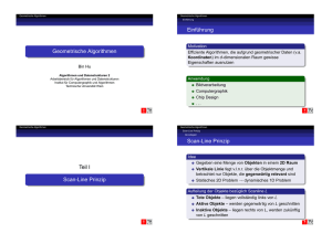 Geometrische Algorithmen Einf¨uhrung Teil I Scan