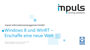 Windows 8 und WinRT – Erschaffe eine neue Welt