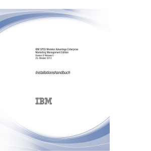 IBM SPSS Modeler Advantage Enterprise Marketing Management