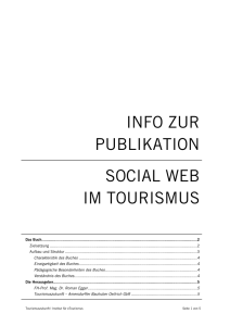 info zur publikation social web im tourismus