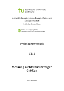 Versuchsanleitung - Institut für Energiesysteme, Energieeffizienz