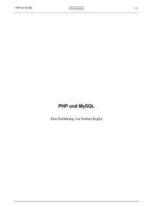 PHP und MySQL