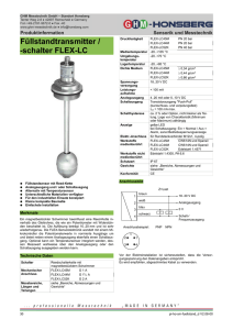 Füllstandtransmitter / -schalter FLEX-LC