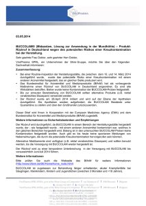 Informationsbrief zu Buccolam® (Midazolam)