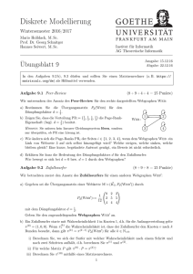 Übungsblatt 9 - Professur für Theoretische Informatik