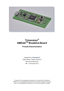 Trimension XMEGA BreakOut-Board