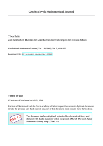 Czechoslovak Mathematical Journal - DML-CZ