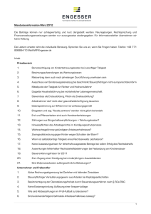 Mandanteninformation März 2012 Die Beiträge können nur