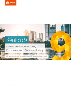 Kentico 9 - EMAKINA und Kentico