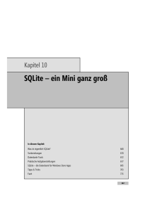 SQLite – ein Mini ganz groß - EDV