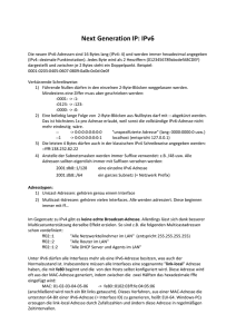 Netzwerke IPv6