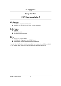 PHP Übungsaufgabe 3