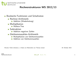 Rechnerstrukturen WS 2012/13