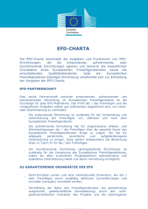 EFD-Charta - Erasmus+ JUGEND IN AKTION