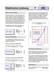 Elektrische Leistung P [W]