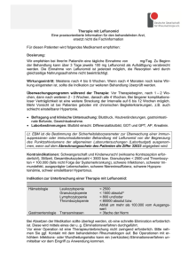 Leflunomid - Deutsche Gesellschaft für Rheumatologie eV