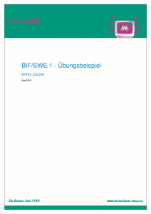 BIF/SWE 1 - Übungsbeispiel - inf-swe