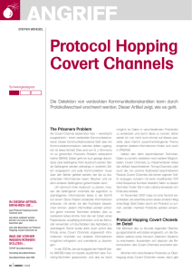 Protocol Hopping Covert Channels