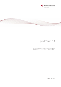 Systemvoraussetzungen quickTerm 5.4