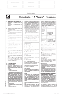 Cefpodoxim - 1 A Pharma®