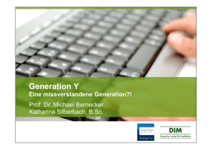 Generation Y - Gesundheitskongresse