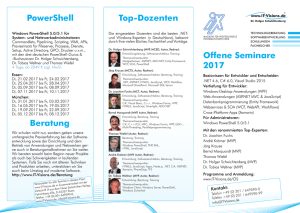 Offene Seminare 2017 - IT