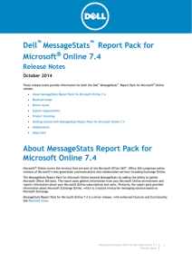 MessageStats Report Pack for Microsoft Online